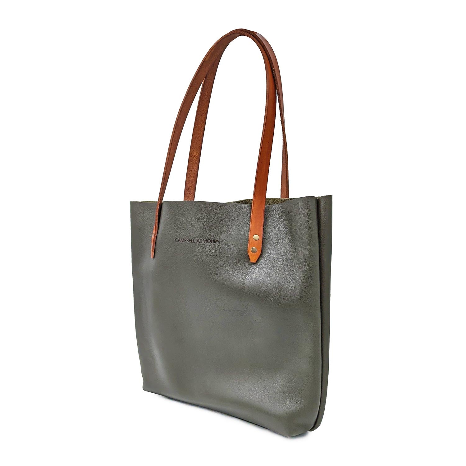 Campbell Armoury Leather Soft Tote Bag Bags & Handbags Campbell Armoury olive