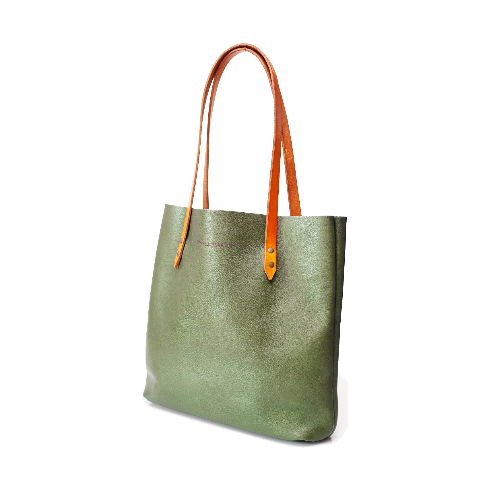 Campbell Armoury Leather Soft Tote Bag clothing & accessories Campbell Armoury olive