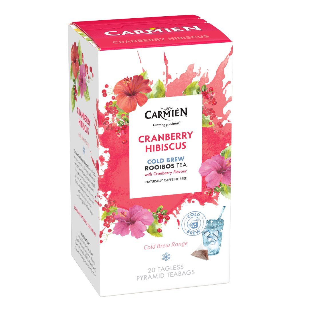 Carmién Cranberry Hibiscus Cold Brew Rooibos Tea food Carmién Tea