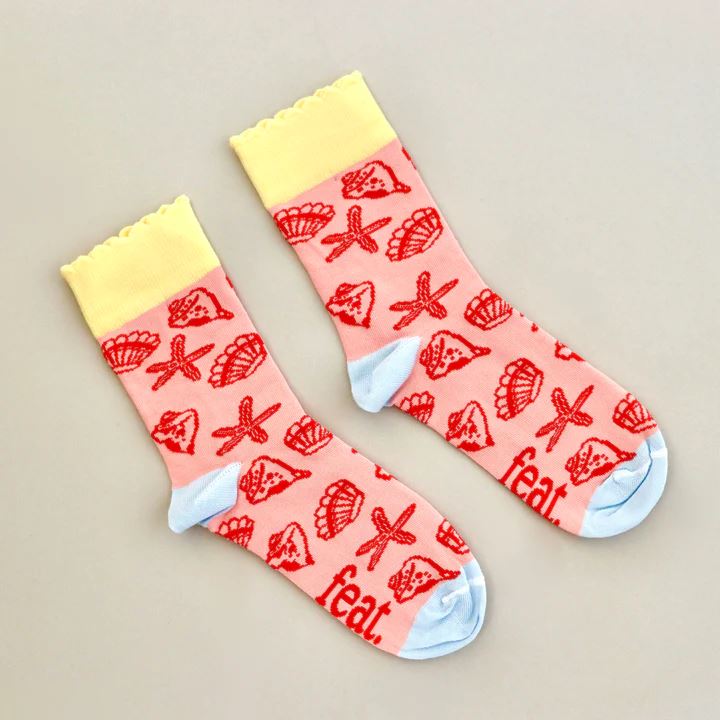 FEAT Ladies’ Shell frill socks Socks & Tights FEAT Sock Co.