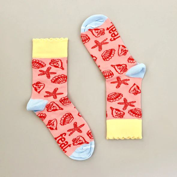 FEAT Ladies’ Shell frill socks Socks & Tights FEAT Sock Co.