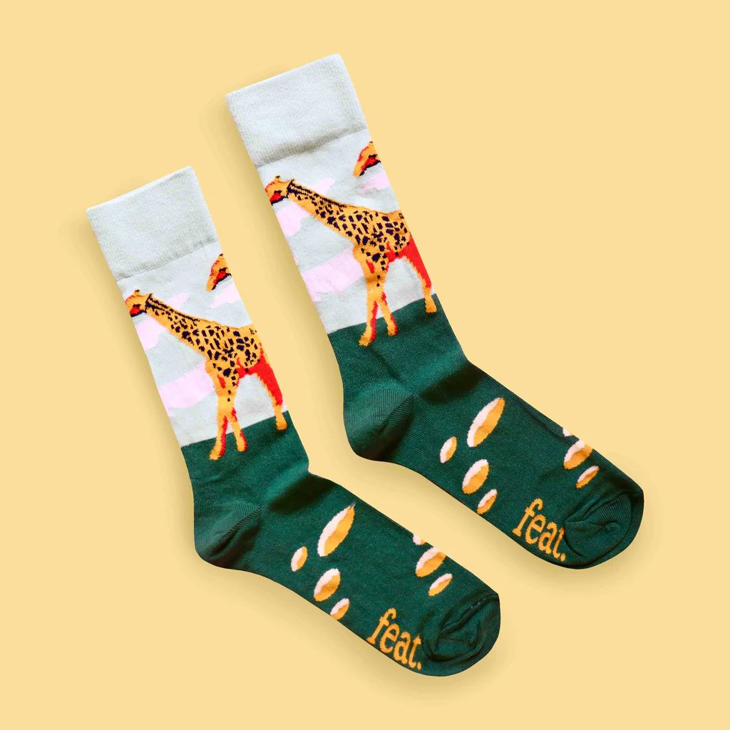 FEAT Ladies' Socks Sauntering Giraffe Socks & Tights FEAT Sock Co. 