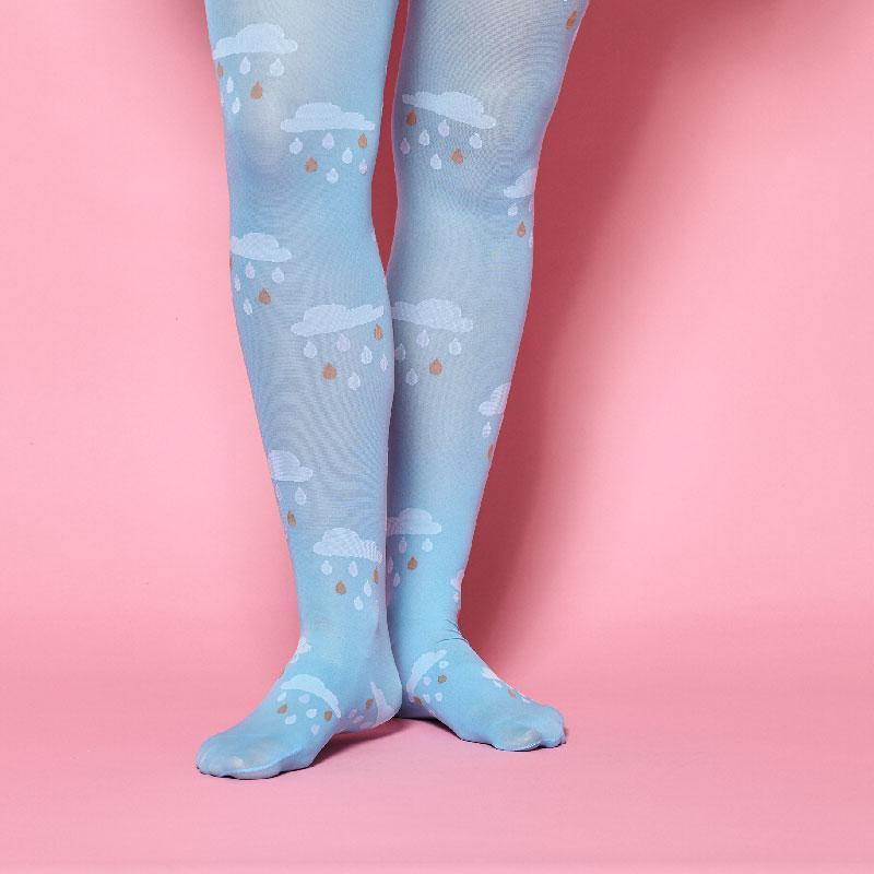 FEAT Sock Co. Ladies' Raincloud Opaque Tights clothing & accessories FEAT Sock Co.