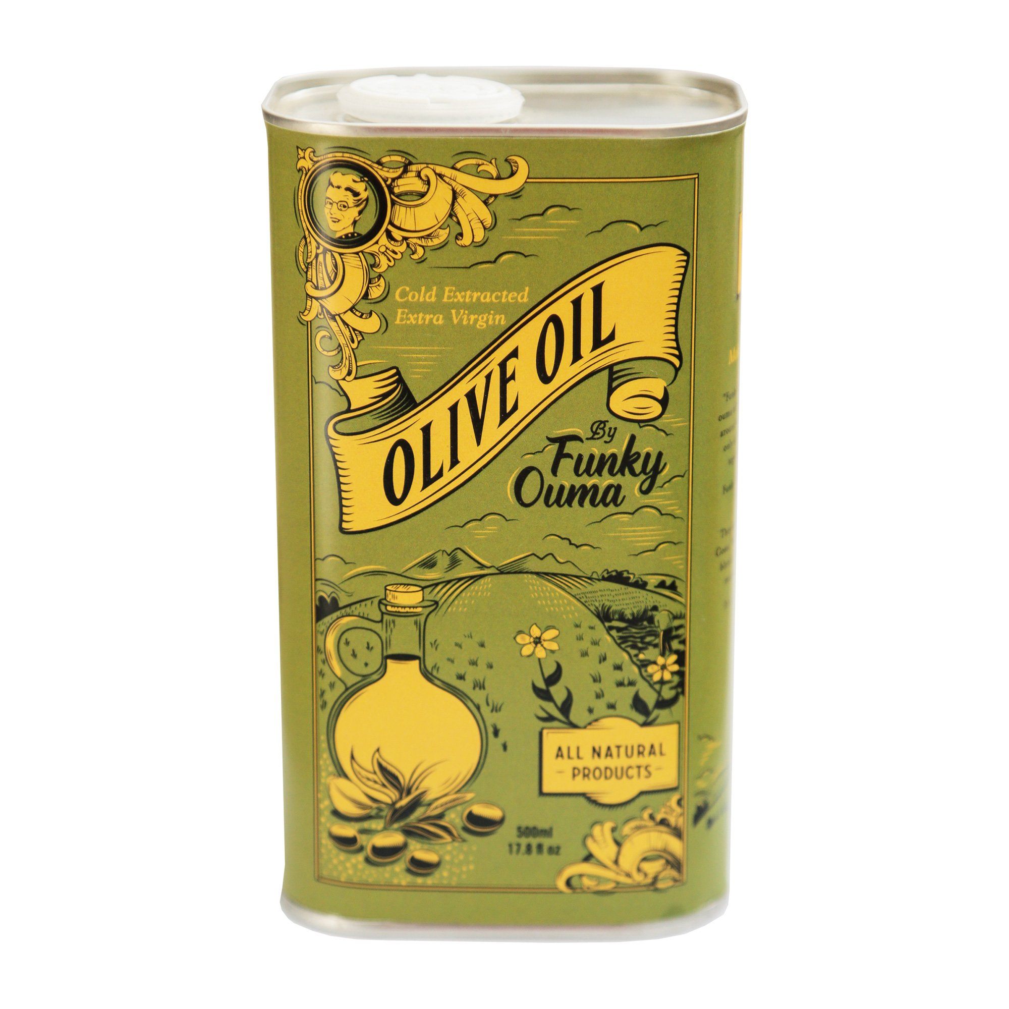 Funky Ouma Extra Virgin Olive Oil Tin 500ml food Funky Ouma
