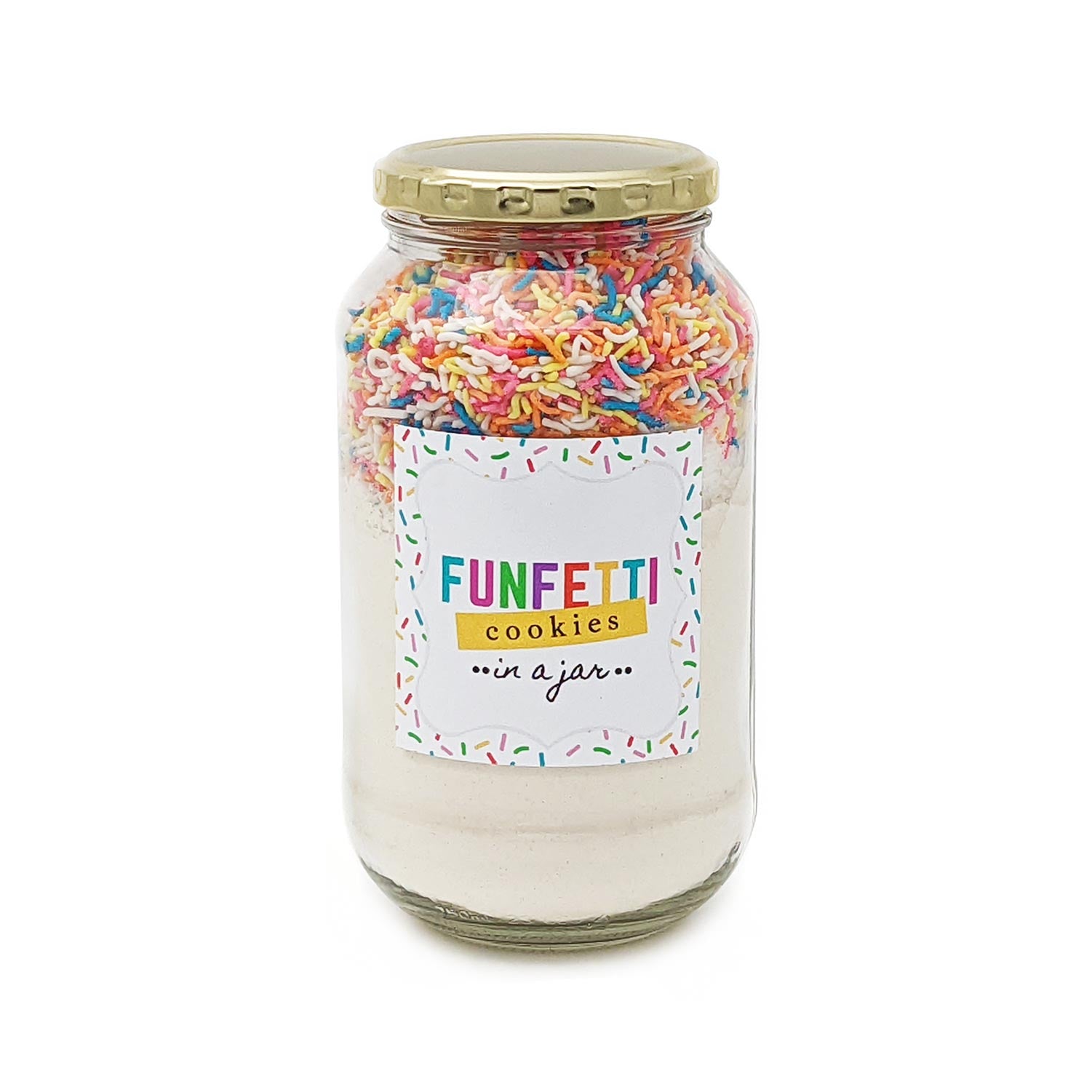 Gifts in a Jar Funfetti Cookies Chocolate Gifts in a Jar