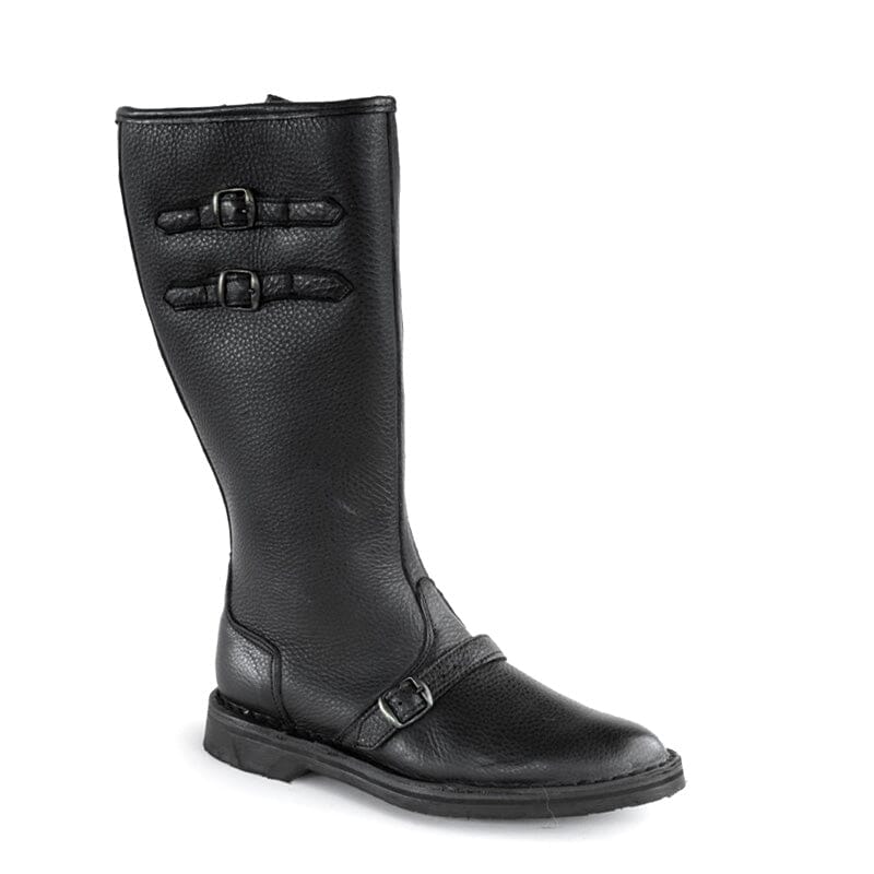 Groundcover Alpine Ladies Black Long Wool Boots Boots Groundcover 