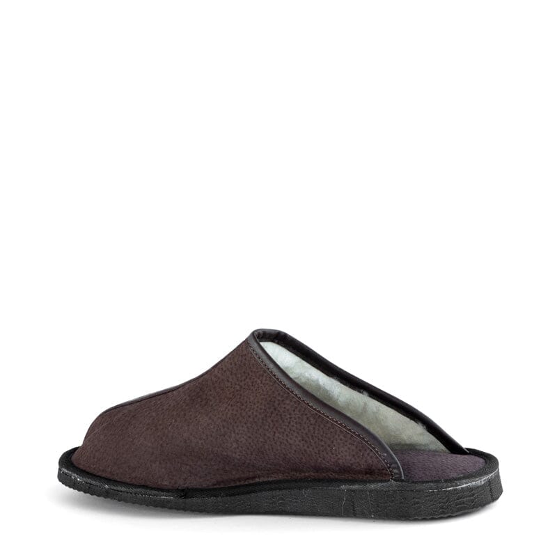 Groundcover Brown Slip-On Wool Slipper Slippers Groundcover 