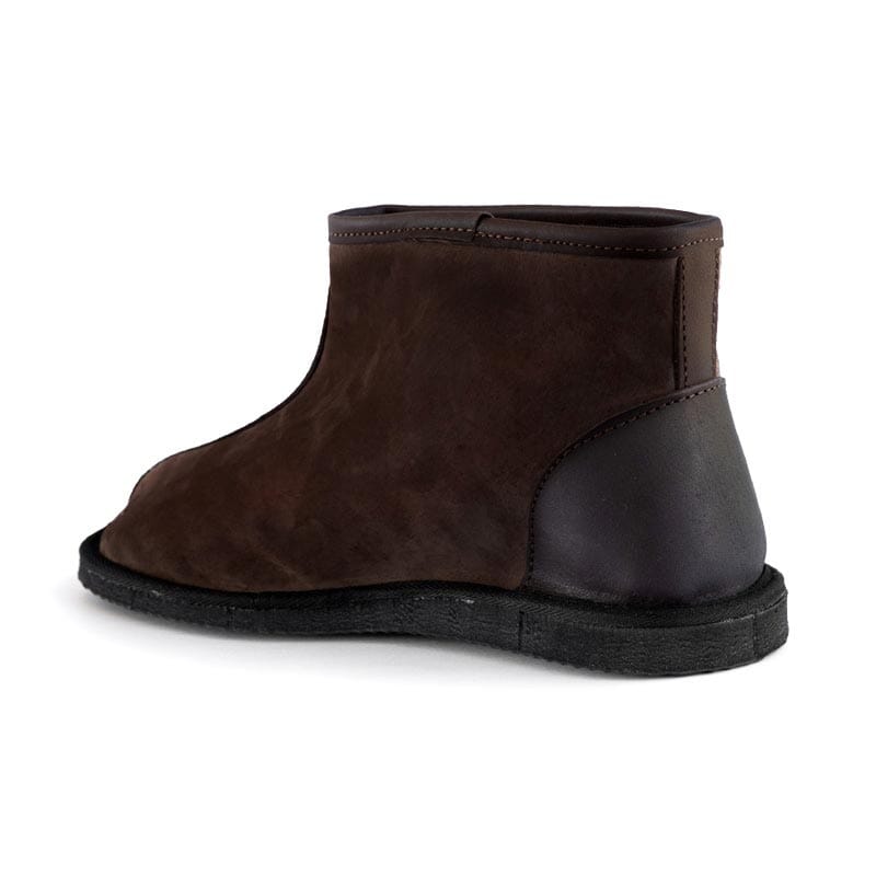 Groundcover Brown Wool Ankle Boot Boots Groundcover 