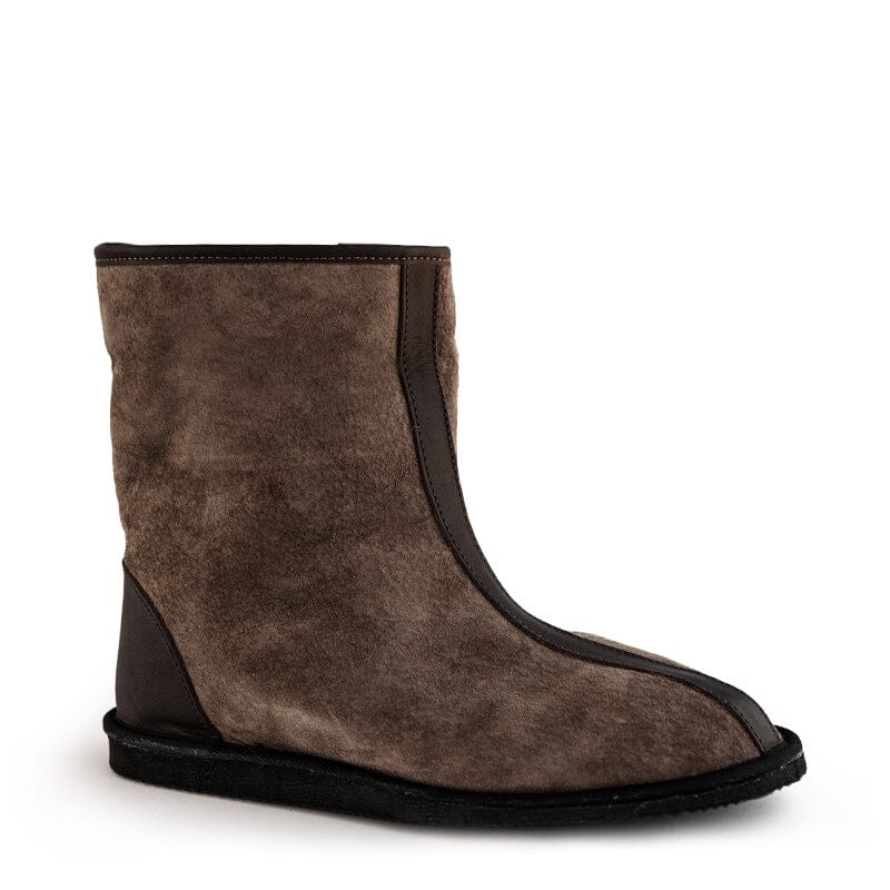 Groundcover Brown Wool High Boot Boots Groundcover 