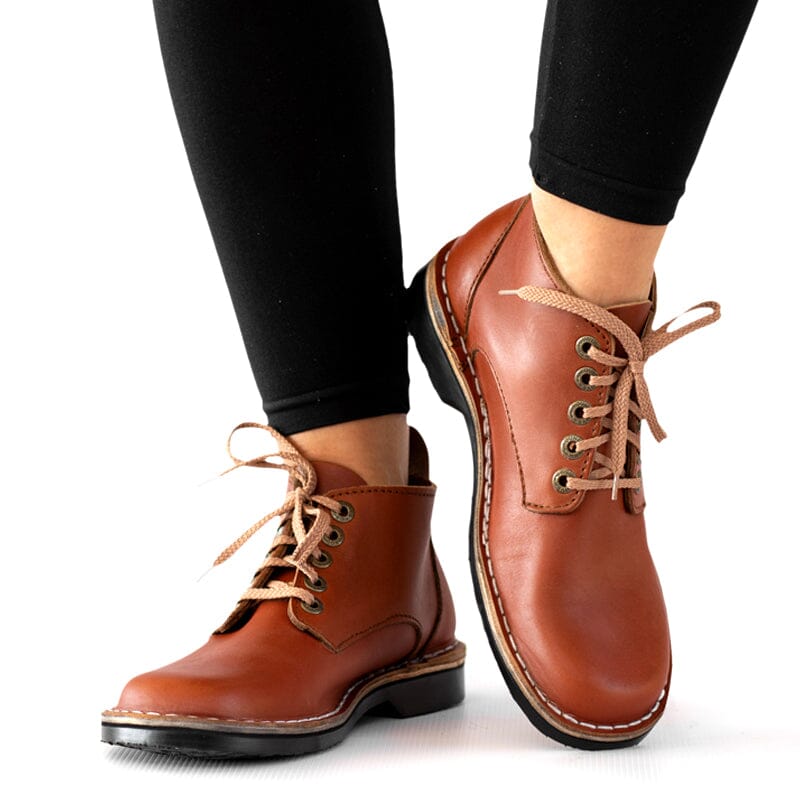 Groundcover Chukka Ladies Tan Leather Boot Boots Groundcover 