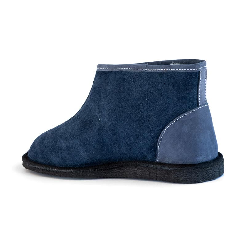 Groundcover Navy Wool Ankle Boot Boots Groundcover 