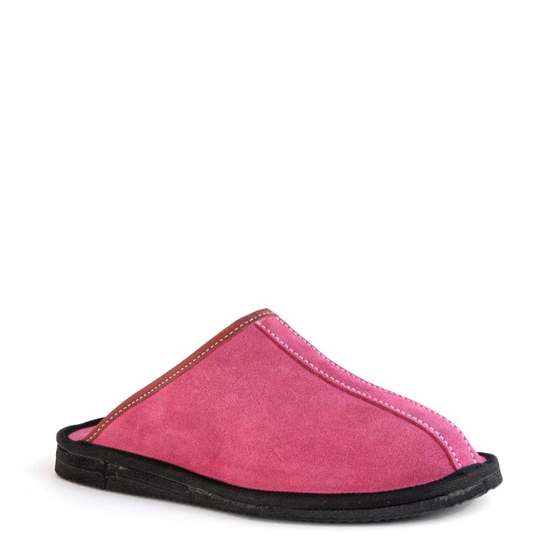 Groundcover Pink Slip-On Wool Slipper Slippers Groundcover 