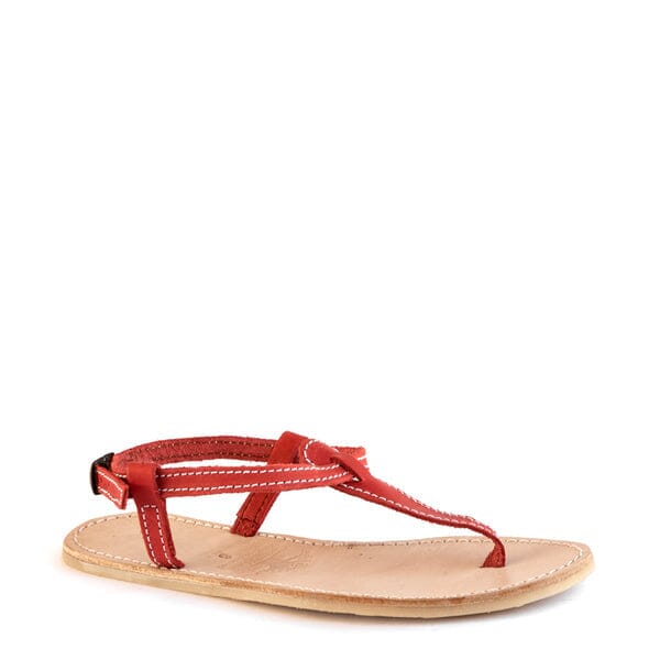 Groundcover Kate Ladies Red Leather Sandal Sandals Groundcover 