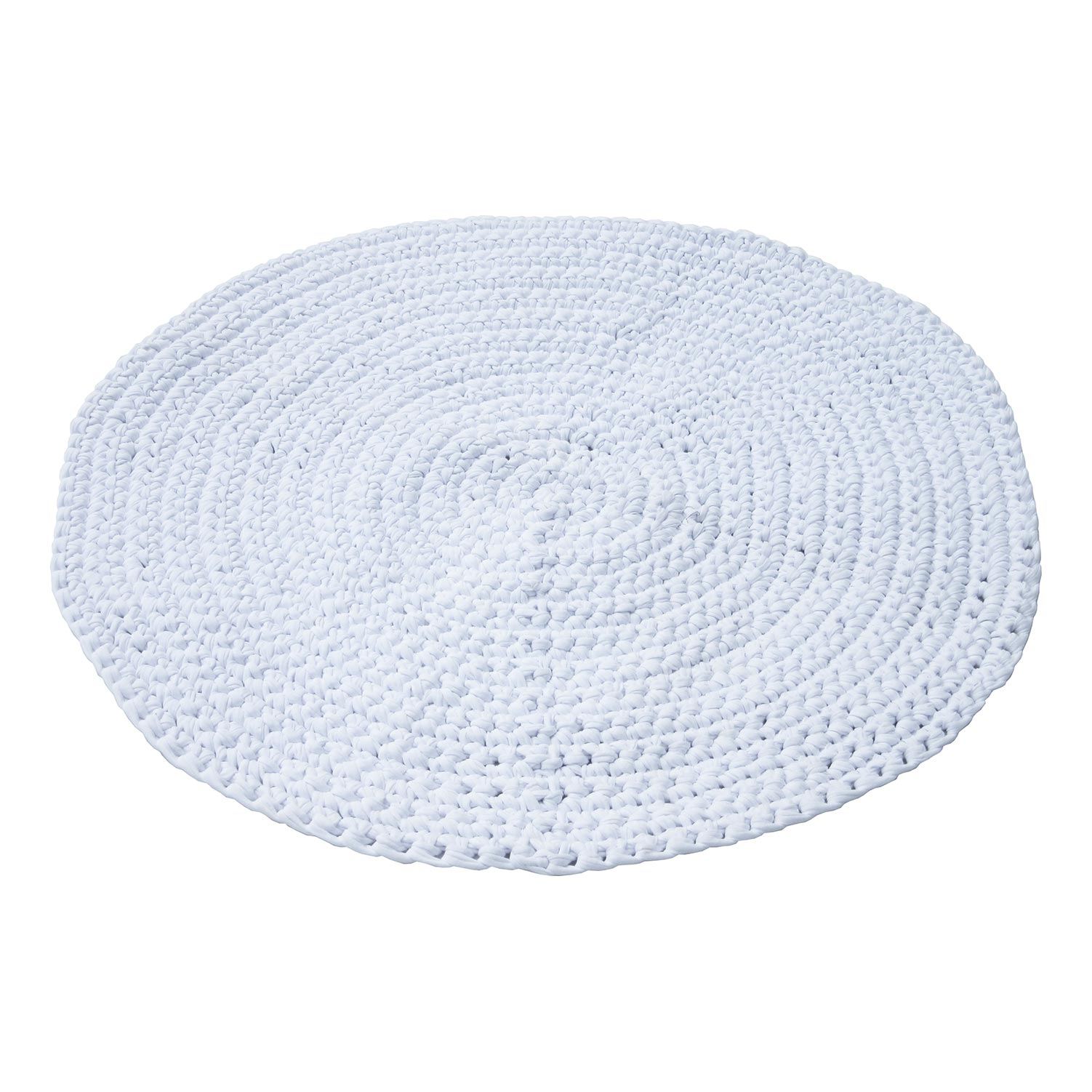 H18 Cotton Crochet Round Mats Rugs & Mats H18 Foundation White 80cm 