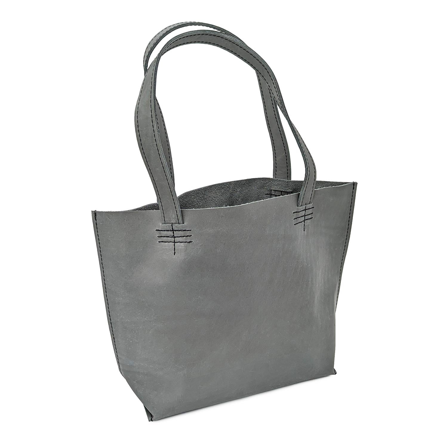 Haritons Urban Leather Shopper Bag Bags & Handbags Haritons Charcoal 