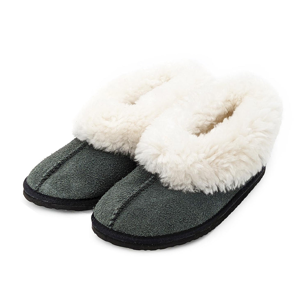 Karu Cosy Sheepskin Slippers - Charcoal | Made by Artisans