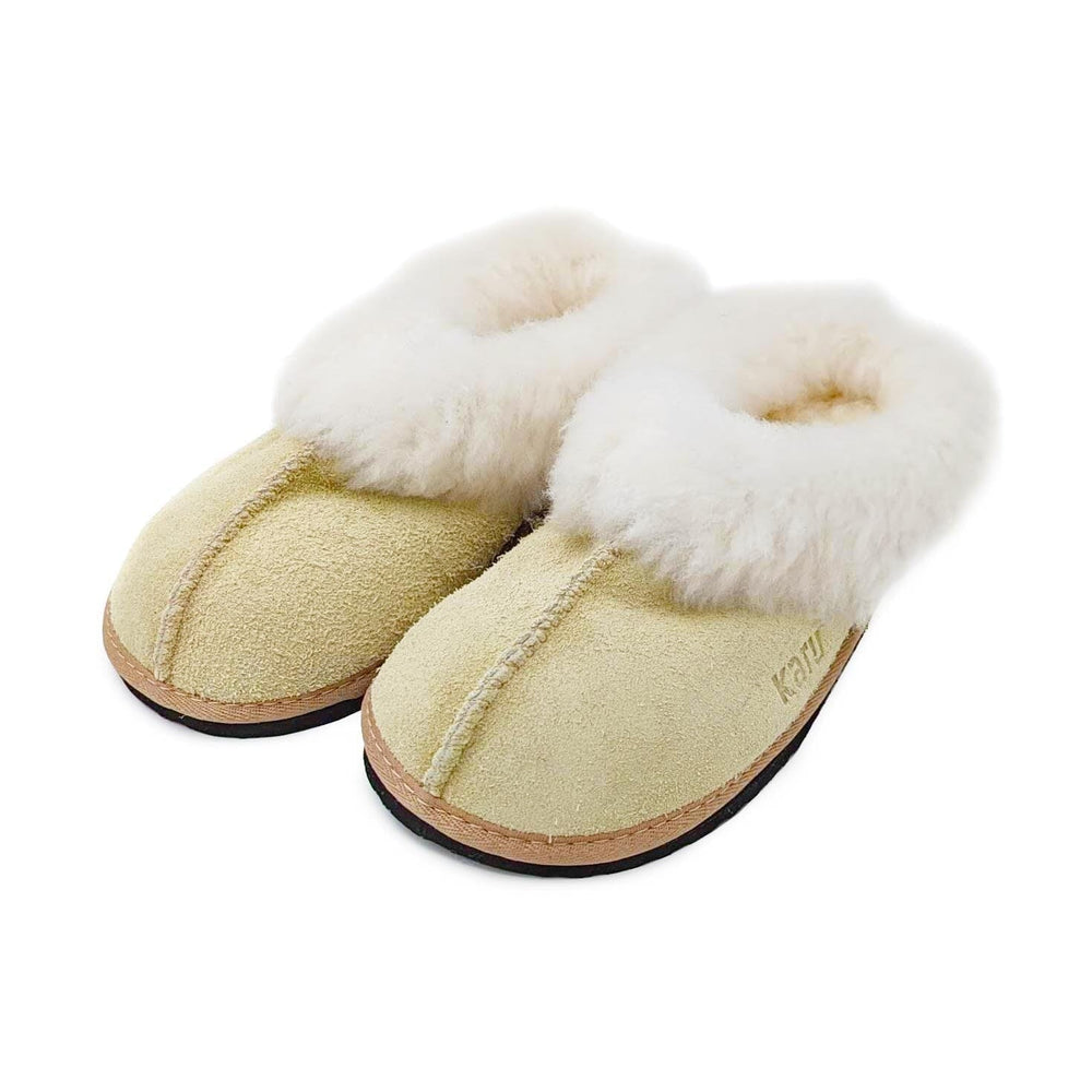 Karu Sleek Sheepskin Slippers - Sage Green | Made by Artisans