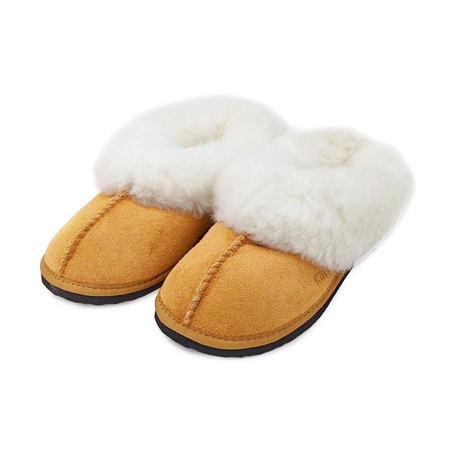 Karu Sleek Limited-Edition Tawny Yellow Sheepskin & Wool Slippers Slippers Karu Slippers 3 