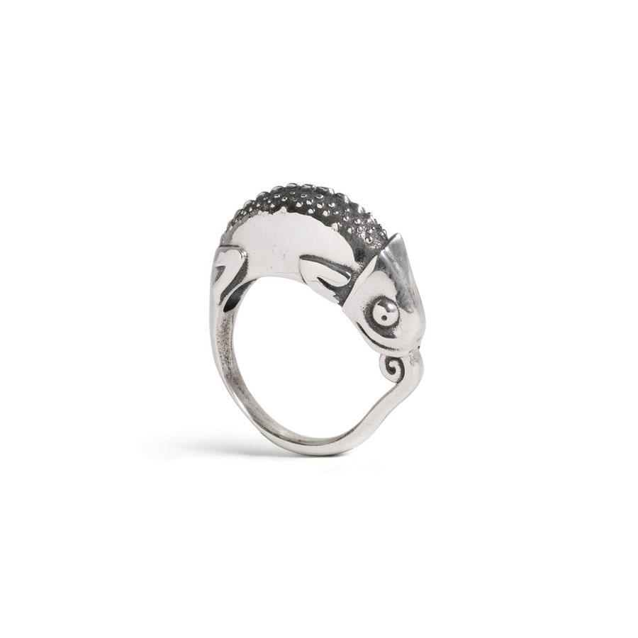 Katmeleon Chameleon Ring clothing & accessories Katmeleon Jewellery extra small (G-1/2) sterling silver