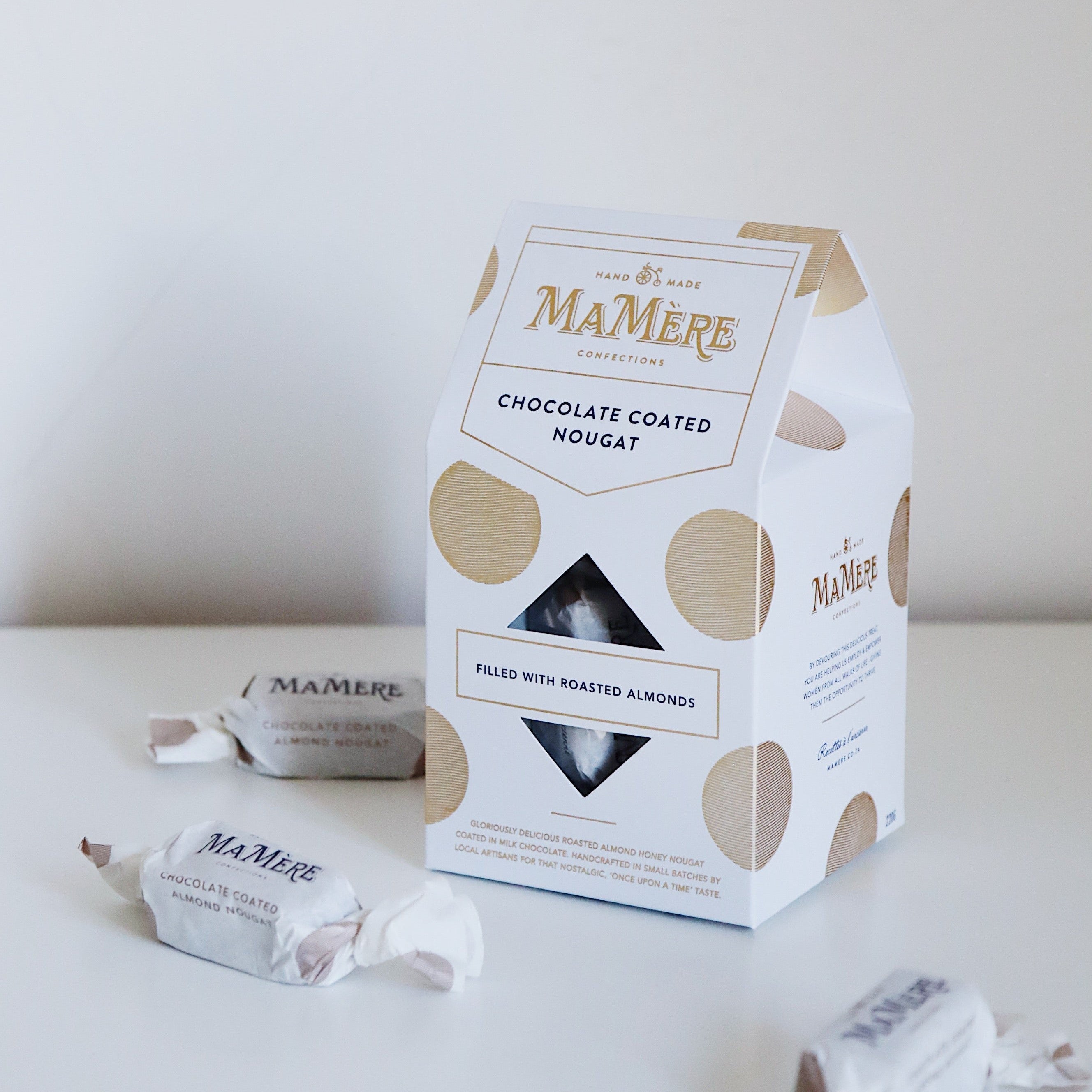 Ma Mère Chocolate Coated, Roasted Almond Nougat Gift Box 220g Chocolate Ma Mère Confections 