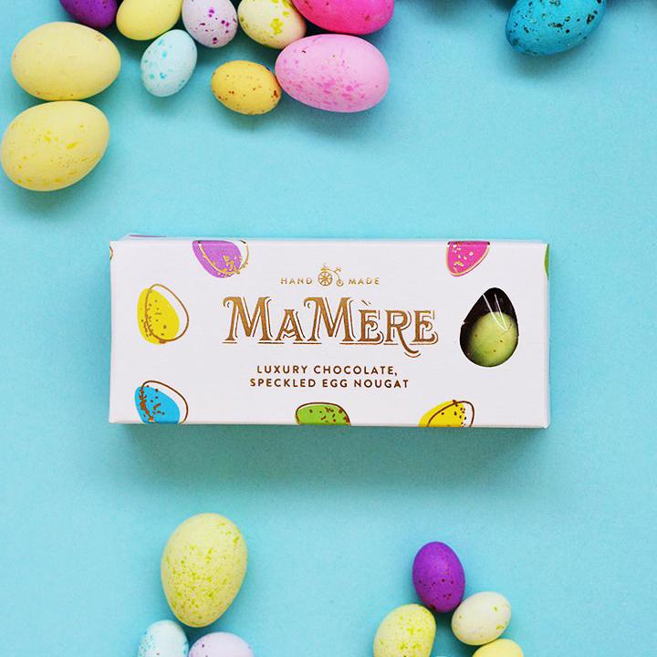 Ma Mère Confections Luxury Chocolate Speckled Egg Nougat 65g food Ma Mère Confections