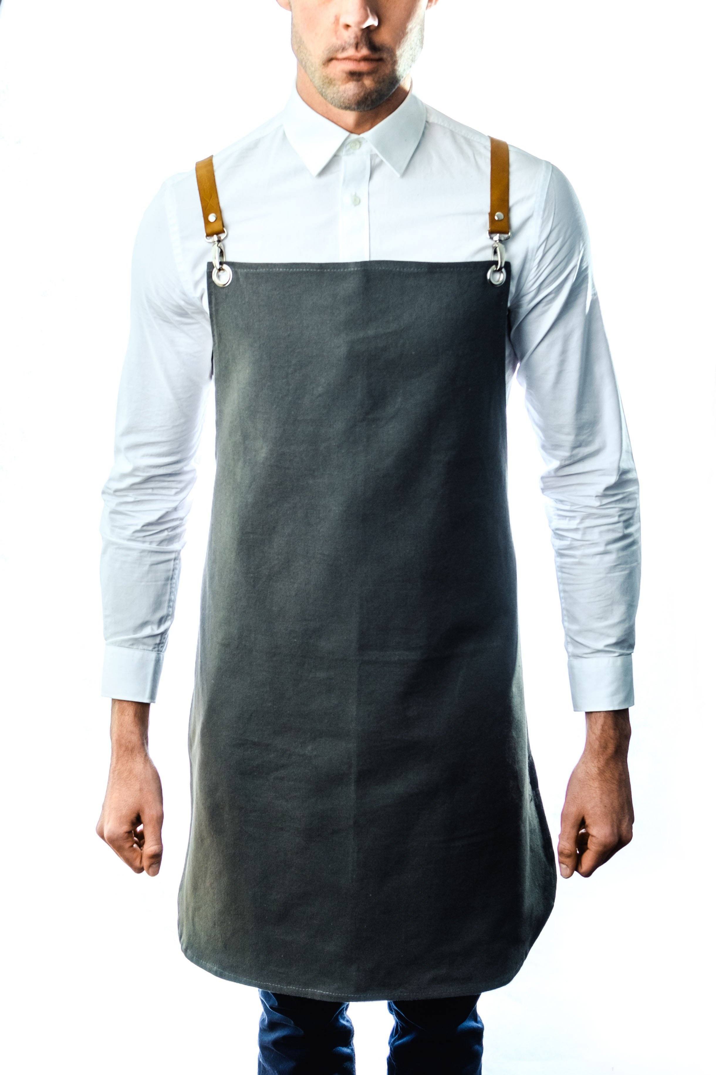 Major John Cotton Canvas Aprons Medium Beige Tan