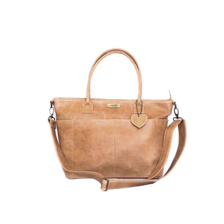 Mally Beula Leather Baby Bag baby & kids Mally Leather Bags tan