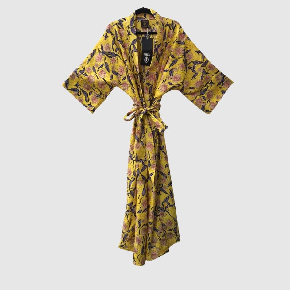 MIES Ladies Kimono Cotton Gowns Robes & Kimonos MIES limoncello medium-large