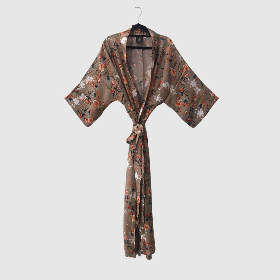 MIES Ladies Kimono Cotton Gowns Robes & Kimonos MIES nude small