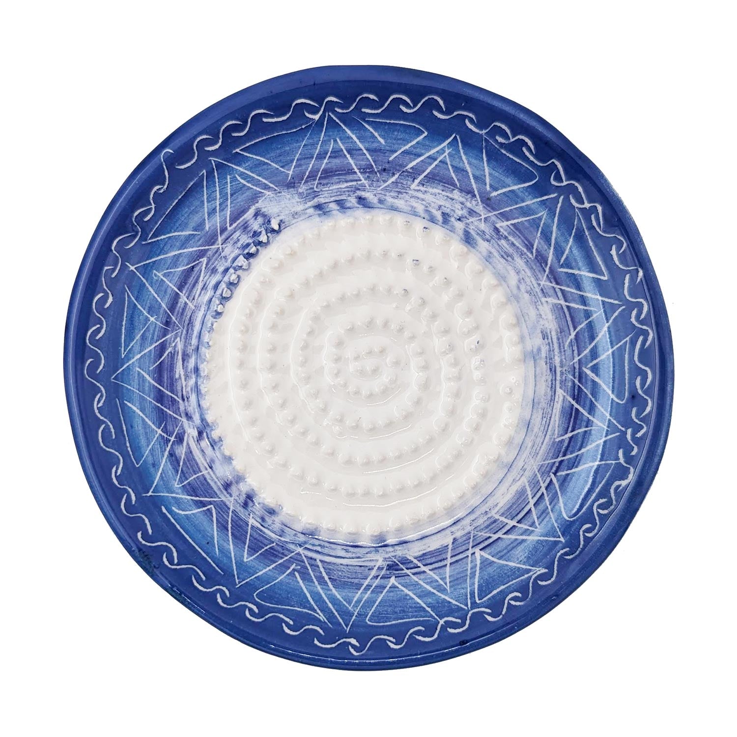 Ceramic Grater Plate - Africa Design - Handmade