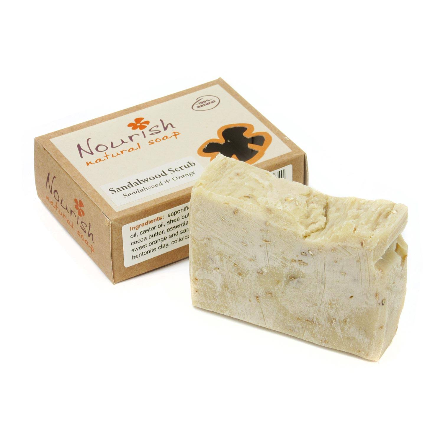 Nourish Sandalwood Scrub Body Soap Bar health & body Nourish