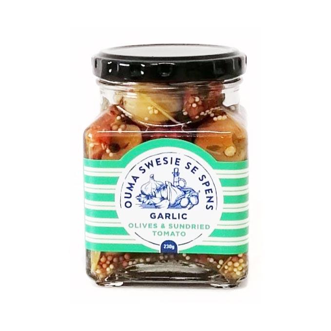 Ouma Swesie Garlic, Sundried Tomato & Olives 230g food Ouma Swesie se Spens 
