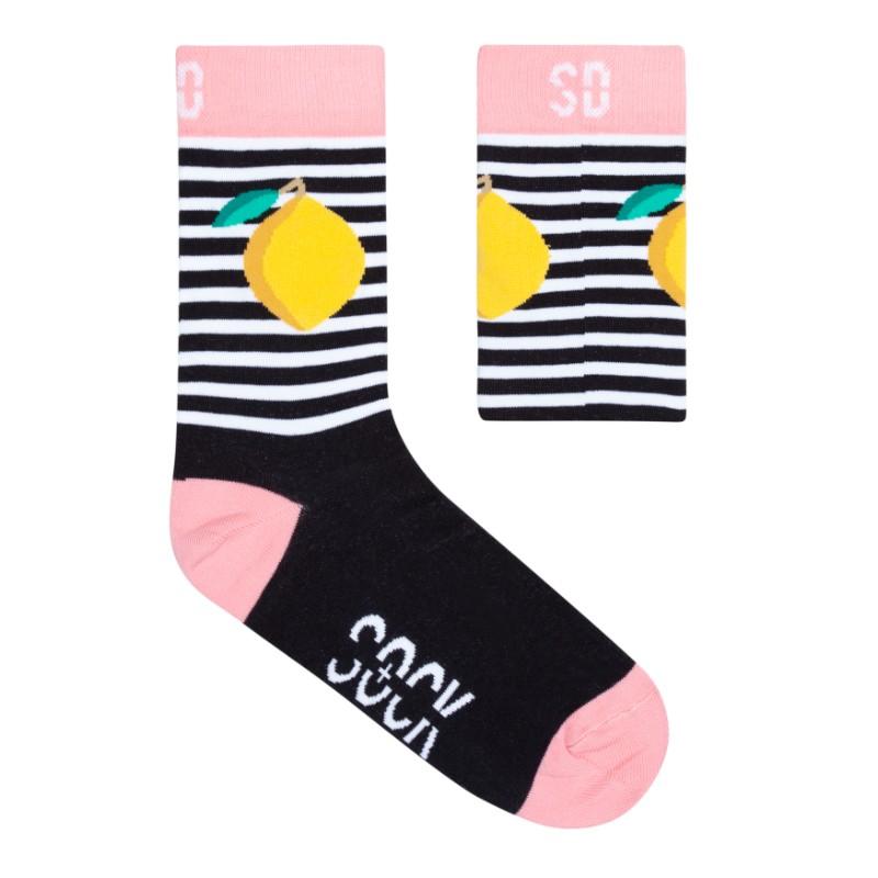 Sock Doctor Lemon Stripe Cotton Socks Socks & Tights Sock Doctor 