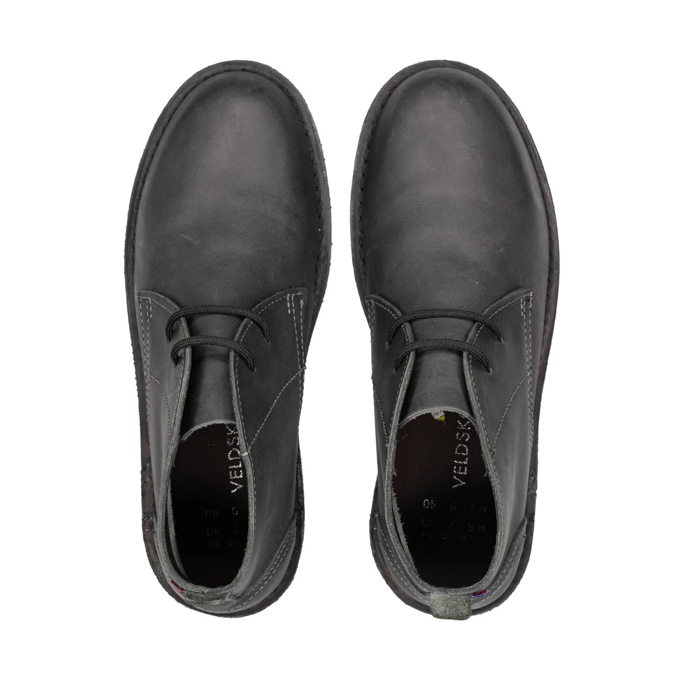 Veldskoen Chukka Charcoal Leather Boot Shoes Veldskoen