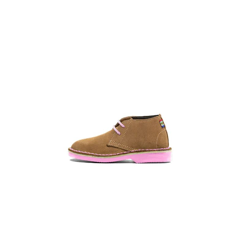 Veldskoen Traditional Heritage Kids Leather Shoe Kids Shoes & Boots Veldskoen Harper the Hippo (pink sole) 9 