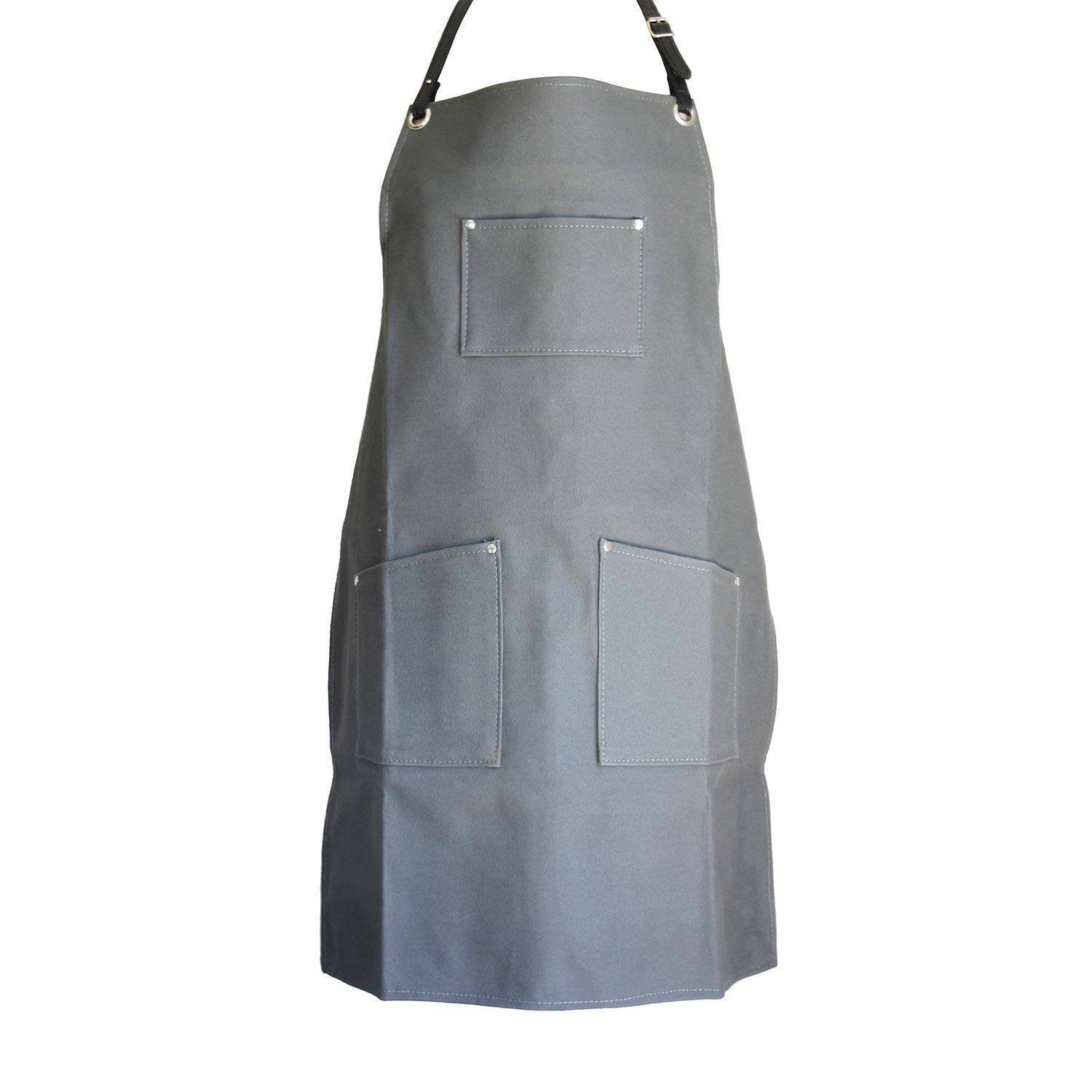 Woodheads Workmen's Canvas & Leather Aprons Aprons Woodheads charcoal 