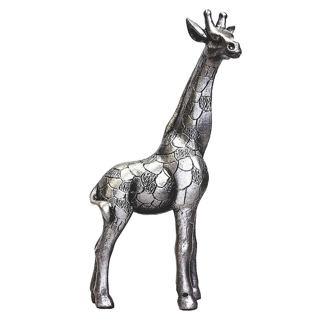 Zawadi 'Giraffe Standing' Solid Pewter Sculpture Pewter & Aluminium Zawadi